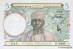 5 Francs FRENCH WEST AFRICA (1895-1958) 1942 P.25