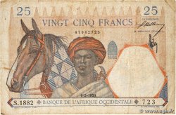 25 Francs FRENCH WEST AFRICA (1895-1958) 1939 P.22