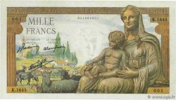 1000 Francs DÉESSE DÉMÉTER FRANCE 1942 F.40.09