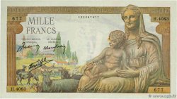 1000 Francs DÉESSE DÉMÉTER FRANCE 1943 F.40.19