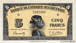 5 Francs FRENCH WEST AFRICA (1895-1958) 1942 P.28a