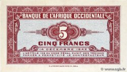 5 Francs FRENCH WEST AFRICA (1895-1958) 1942 P.28a UNC-