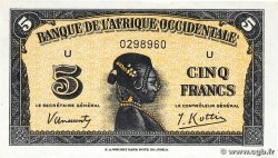 5 Francs FRENCH WEST AFRICA (1895-1958) 1942 P.28a