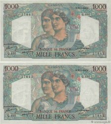 1000 Francs MINERVE ET HERCULE Consécutifs FRANCE 1948 F.41.23