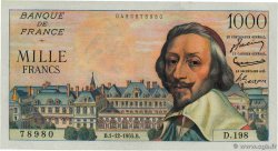 1000 Francs RICHELIEU FRANCE 1955 F.42.17