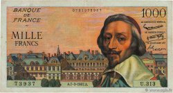 1000 Francs RICHELIEU Numéro radar FRANCE 1957 F.42.25