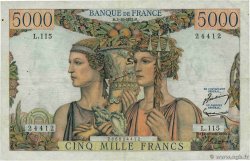 5000 Francs TERRE ET MER FRANCE 1952 F.48.07