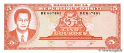 5 Gourdes HAÏTI 1985 P.241a AU
