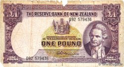 1 Pound NOUVELLE-ZÉLANDE 1956 P.159c