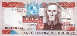 5000 Nuevos Pesos URUGUAY 1983 P.065a AU+
