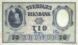 10 Kronor SUÈDE 1962 P.43i VF