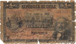 1 Peso CHILI 1919 P.015b AB