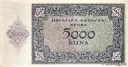 5000 Kuna CROACIA 1943 P.14a EBC