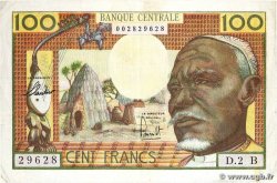 100 Francs type 1962D GABóN 1963 A.235a BC+
