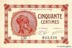 50 Centimes FRANCE regionalism and various Paris 1920 JP.097.10 VF+