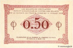 50 Centimes FRANCE regionalism and various Paris 1920 JP.097.10 VF+