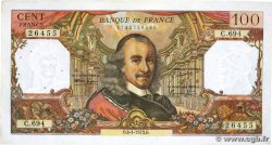 100 Francs CORNEILLE FRANCE 1973 F.65.41 VF