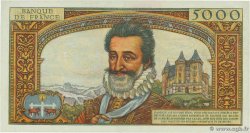 5000 Francs HENRI IV FRANCE 1958 F.49.06 SUP