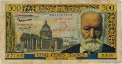 5 NF sur 500 Francs Victor HUGO FRANCE 1959 F.52.02 pr.TB