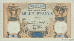 1000 Francs CÉRÈS ET MERCURE type modifié FRANCE 1938 F.38.32
