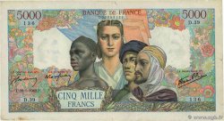 5000 Francs EMPIRE FRANÇAIS FRANCE 1942 F.47.02