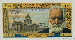 5 Nouveaux Francs VICTOR HUGO FRANCE 1963 F.56.14