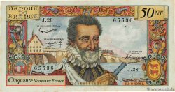 50 Nouveaux Francs HENRI IV FRANCE 1959 F.58.03 VF-