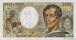200 Francs MONTESQUIEU Numéro spécial FRANCE 1991 F.70.11 pr.SPL