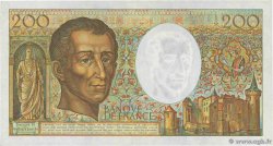 200 Francs MONTESQUIEU Numéro spécial FRANCE 1991 F.70.11 pr.SPL