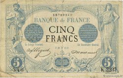 5 Francs NOIR FRANCE 1873 F.01.16 B