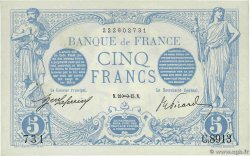5 Francs BLEU FRANCE 1915 F.02.33 pr.SPL