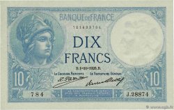10 Francs MINERVE FRANCE 1926 F.06.11a