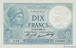 10 Francs MINERVE FRANKREICH 1936 F.06.17 fST+