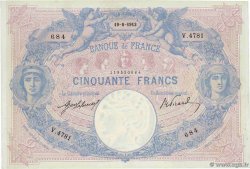 50 Francs BLEU ET ROSE FRANCE 1913 F.14.26 TTB