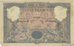 100 Francs BLEU ET ROSE FRANCE 1900 F.21.13 VG