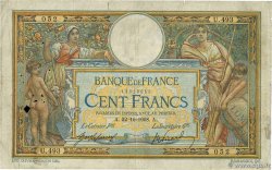 100 Francs LUC OLIVIER MERSON avec LOM FRANCE 1908 F.22.01