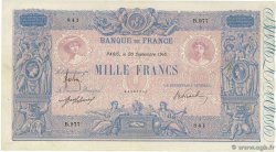 1000 Francs BLEU ET ROSE FRANCE 1916 F.36.30 TTB
