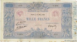 1000 Francs BLEU ET ROSE FRANCE 1925 F.36.41