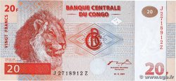 20 Francs CONGO, DEMOCRATIC REPUBLIC 1997 P.088A UNC