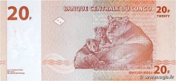 20 Francs CONGO, DEMOCRATIC REPUBLIC 1997 P.088A UNC