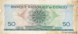 50 Francs REPúBLICA DEMOCRáTICA DEL CONGO 1962 P.005a BC