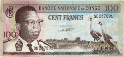 100 Francs DEMOKRATISCHE REPUBLIK KONGO 1964 P.006a fS