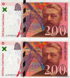 200 Francs EIFFEL Consécutifs FRANCE 1999 F.75.05