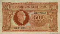 500 Francs MARIANNE fabrication anglaise FRANCE 1945 VF.11.01