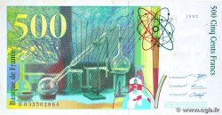 500 Francs PIERRE ET MARIE CURIE FRANCE 1995 F.76.02 TTB