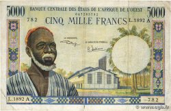 5000 Francs WEST AFRICAN STATES 1975 P.104Ah