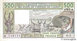 500 Francs WEST AFRICAN STATES 1981 P.106Ab