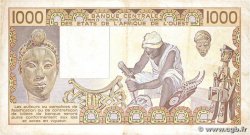 1000 Francs WEST AFRICAN STATES 1989 P.107Ai F