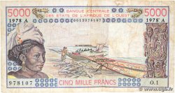 5000 Francs WEST AFRICAN STATES 1978 P.108Ab