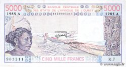 5000 Francs WEST AFRICAN STATES 1985 P.108An
